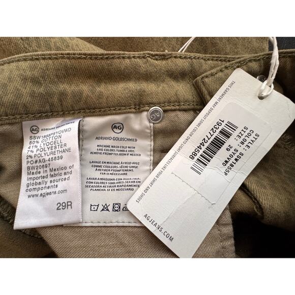 New AG Adriano Goldschmied Women's Brown The Prima Ankle Jeans Size 29 - Picture 6 of 6